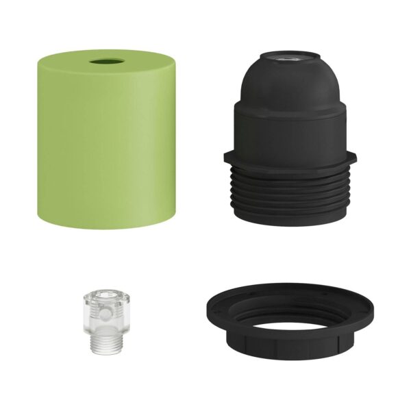 Alternative view of E27 Lampeholder for skjerm med skjult kabelklemme – Myk Grønn