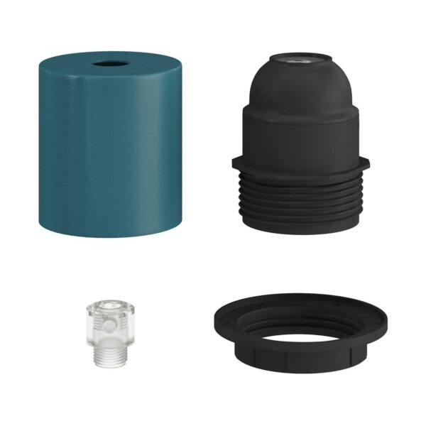 Alternative view of E27 Lampeholder for skjerm med skjult kabelklemme – Petrol