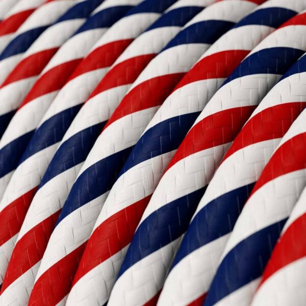 Barbershop lampeledning – rund stoffledning inkl. jord