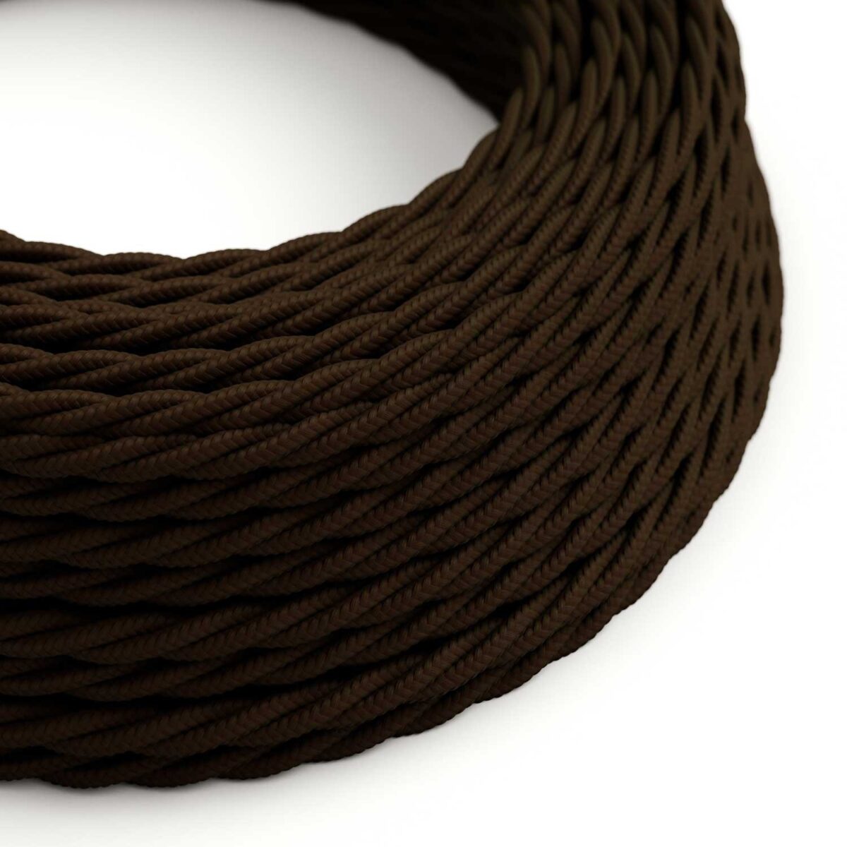 Brun Stoffledning | Tvinnet | 3x0.75mm2 (2 + jord) - Bilde 3