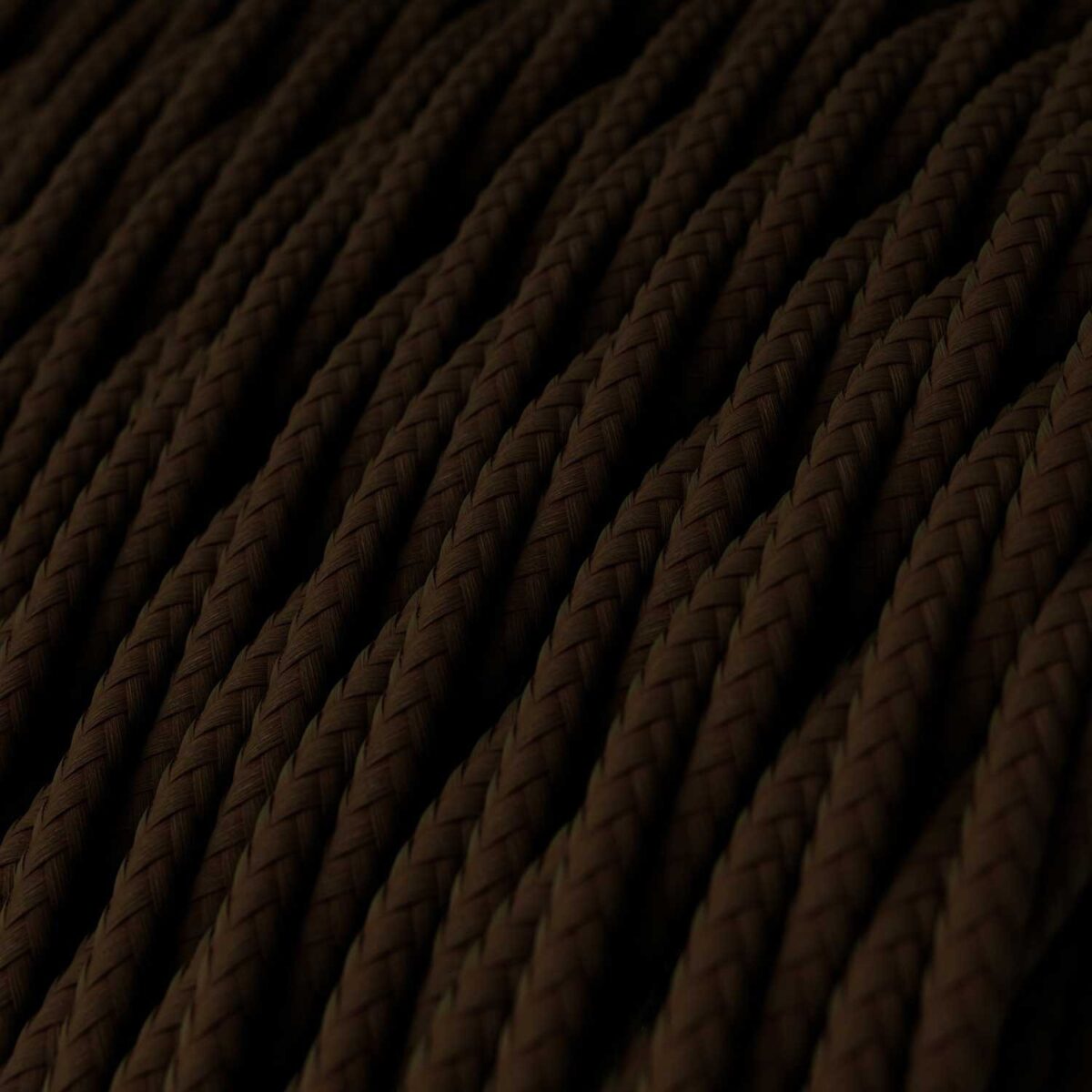 Brun Stoffledning | Tvinnet | 3x0.75mm2 (2 + jord)