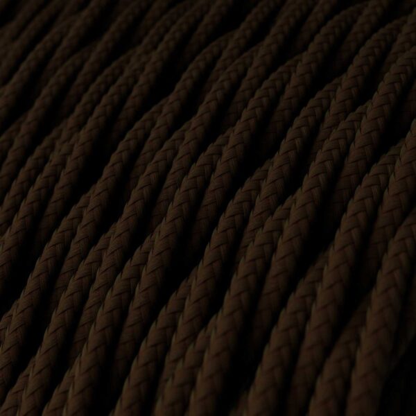 Brun Stoffledning | Tvinnet | 3x0.75mm2 (2 + jord)