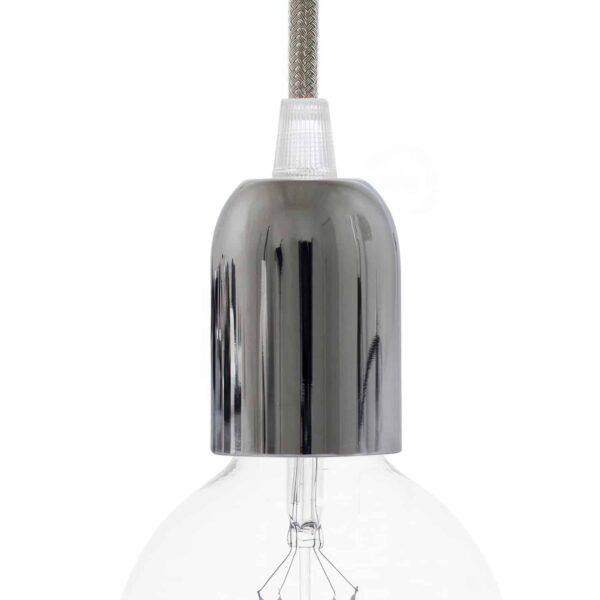 E27 lampesokkel i Metall – Chrome