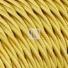 Gul Stoffledning | Tvinnet | 3x0.75mm2 (2 + jord)