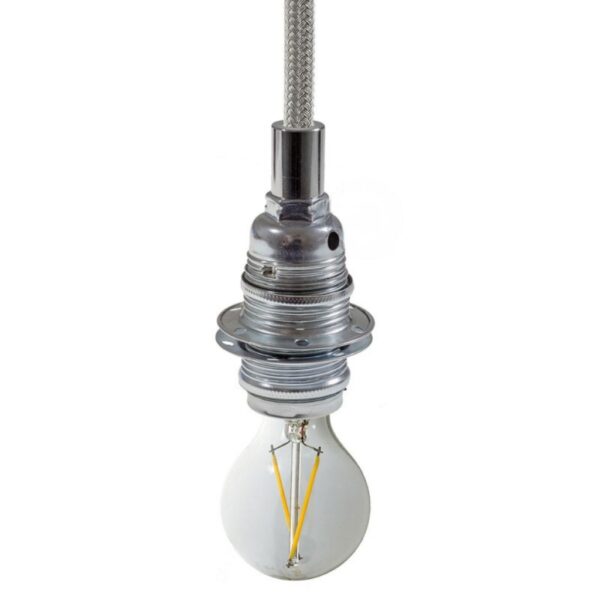 E14 Chrome Lampeholder Sokkel
