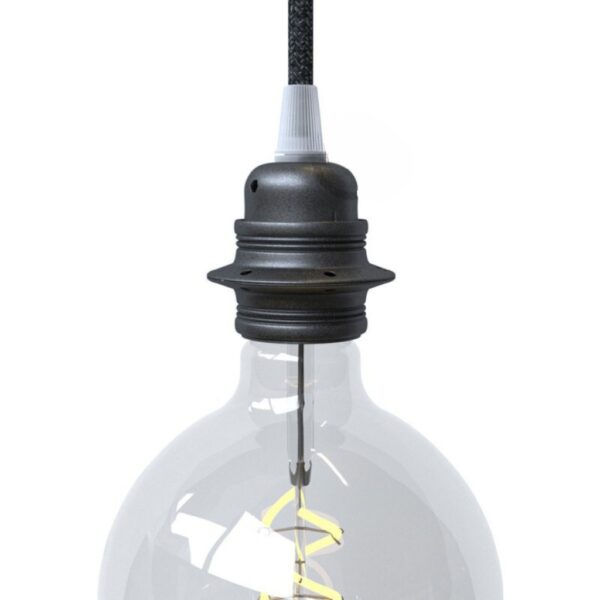 E27 Gunmetal Lampeholder Sokkel