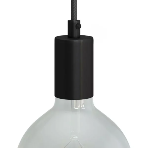 Lampesokkel E27 Sokkel – Matt Svart