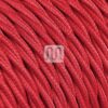 Rød Stoffledning | Tvinnet | 3x0.75mm2 (2 + jord)