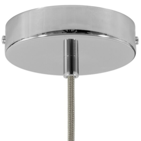 Lampekopp/Baldakin Rund (Ø120) – Chrome