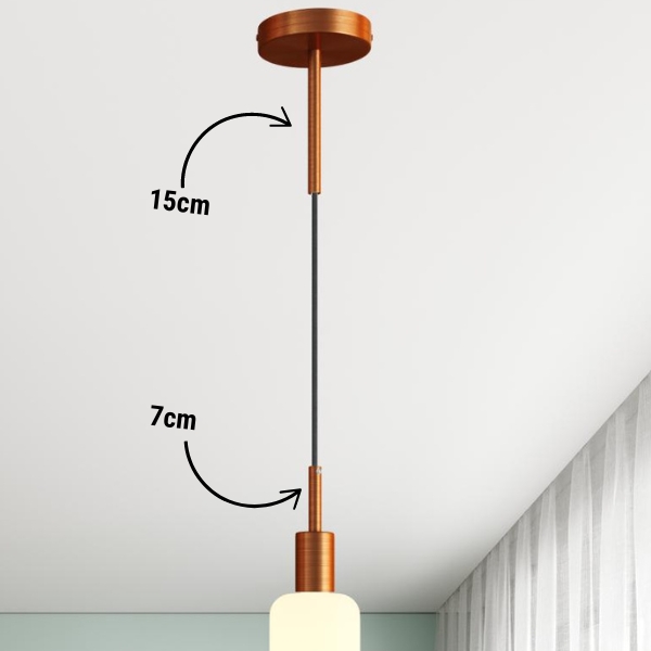 Forlenget Kabelklemme til Lamper 7/15cm - Metall