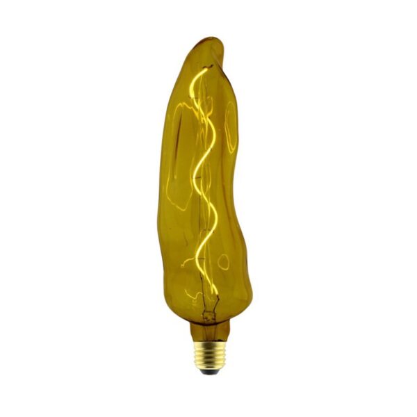 E27 XL Gul Paprika Deko-pære, LED, 5W, Dim, 1600K