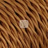 Whisky/Kobber Stoffledning | Tvinnet | 3x0.75mm2 (2 + jord)