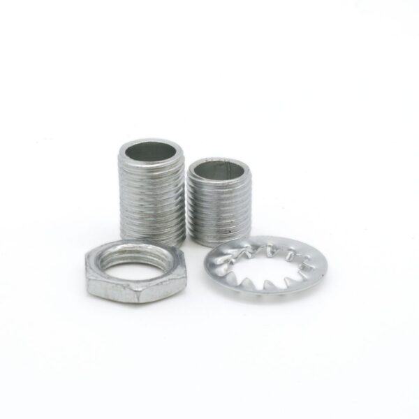 FesteKit - 2x gjenget rør + mutter. 15/10mm/M10