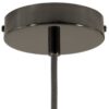 Lampekopp/Baldakin Rund (Ø120) – Sort Chrome