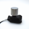 Kompakt Mini Dimmer – Sølv riflet ALU Liten. For innbygging. LED/Halogen. 230V