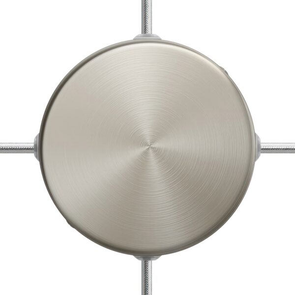 Børstet Titan – 4 hull Koblingsboks/Takboks (Ø120mm) For Sideveis Kabler