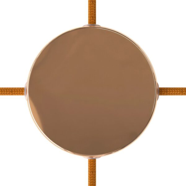 Kobber – 4 hull Koblingsboks/Takboks (Ø120mm) For Sideveis Kabler