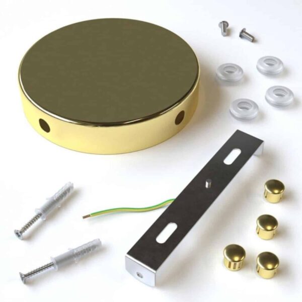 Messing – 4 hull Koblingsboks/Takboks (Ø120mm) For Sideveis Kabler - Bilde 5