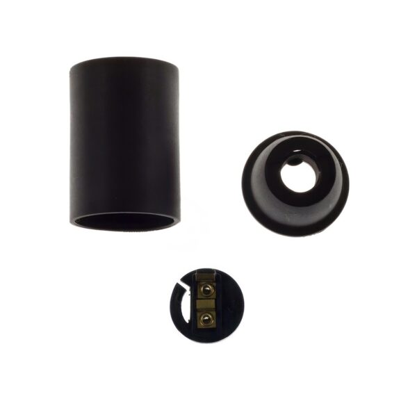 Termoplast E14 sokkel - Svart - Bilde 3