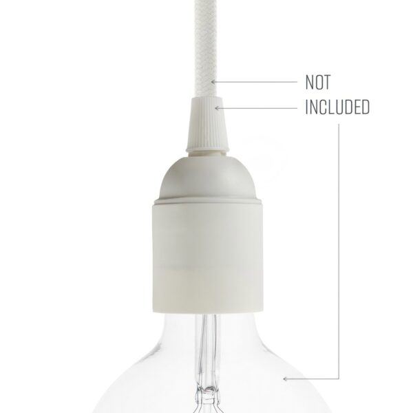 Termoplast E27 sokkel - Hvit - Bilde 4