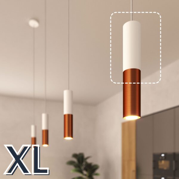 Tubo XL Matt Hvit - Lampesokkel Spotlight, E14
