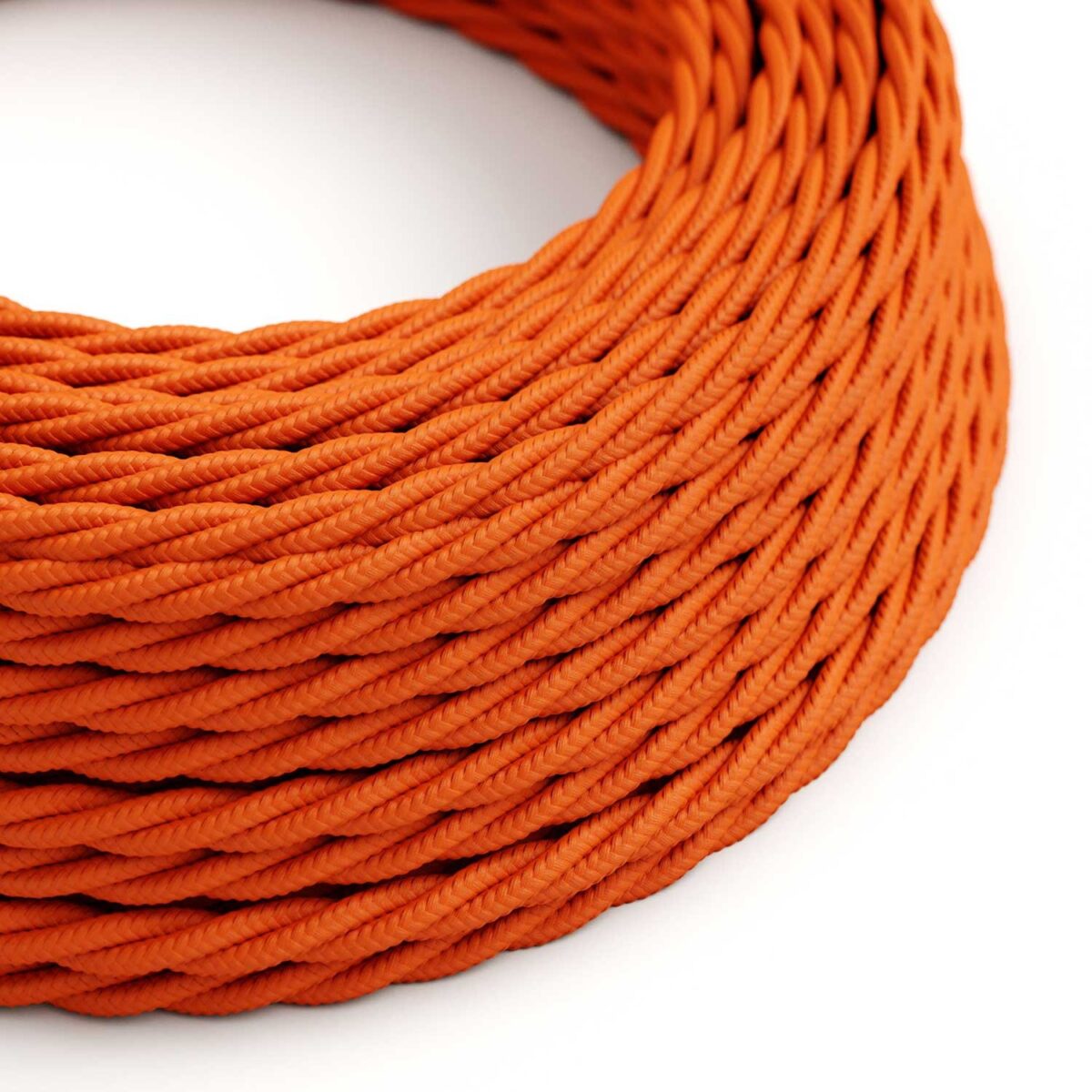 Oransje Stoffledning | Tvinnet | 3×0.75mm2 (2 + jord) - Bilde 2