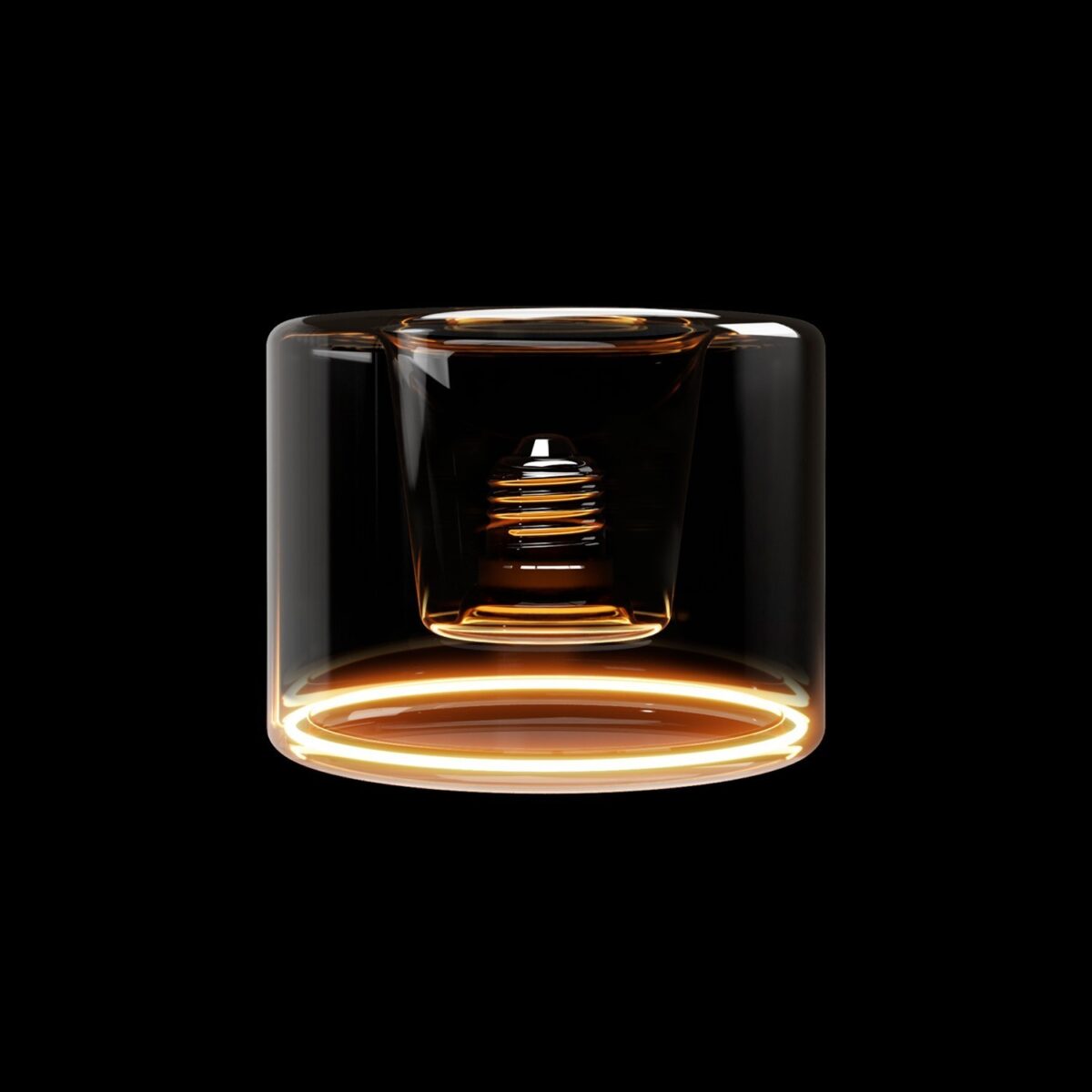 G13 Halo Lampeskjerm Lyspære - Smoky, Ø120mm, Dim, 6W, E27 1900K - Bilde 2
