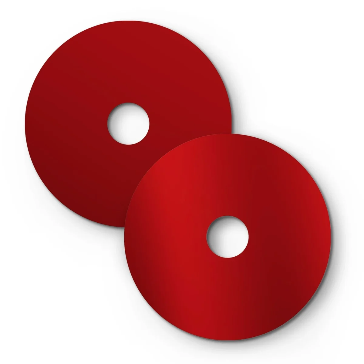Glossy red/Matt red – Ø240 Flat Lampeskjerm Inne/Ute - Bilde 3