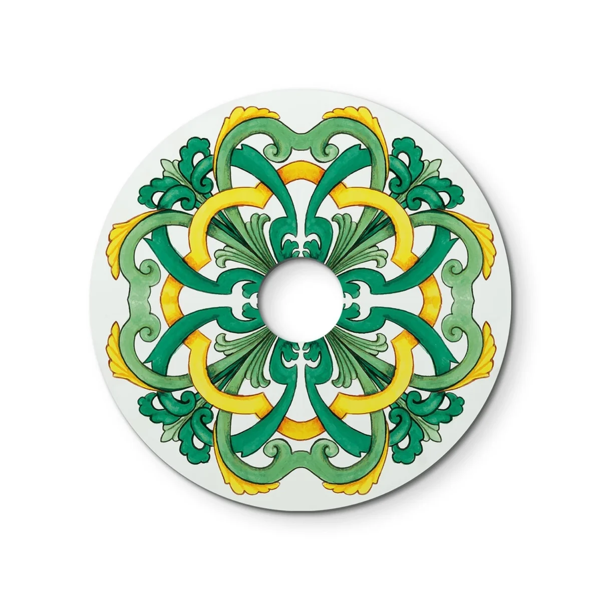 Majolica Yellow/Green – Ø240 Flat Lampeskjerm Inne/Ute - Bilde 10