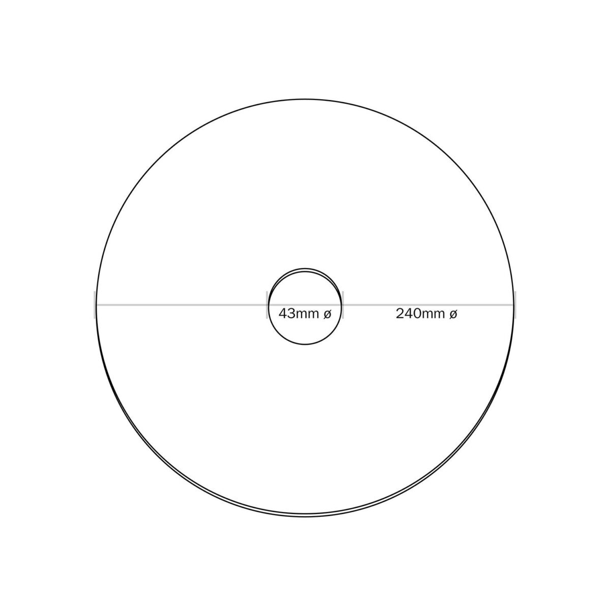 Geometry 2 – Ø240 Flat Lampeskjerm Inne/Ute - Bilde 6