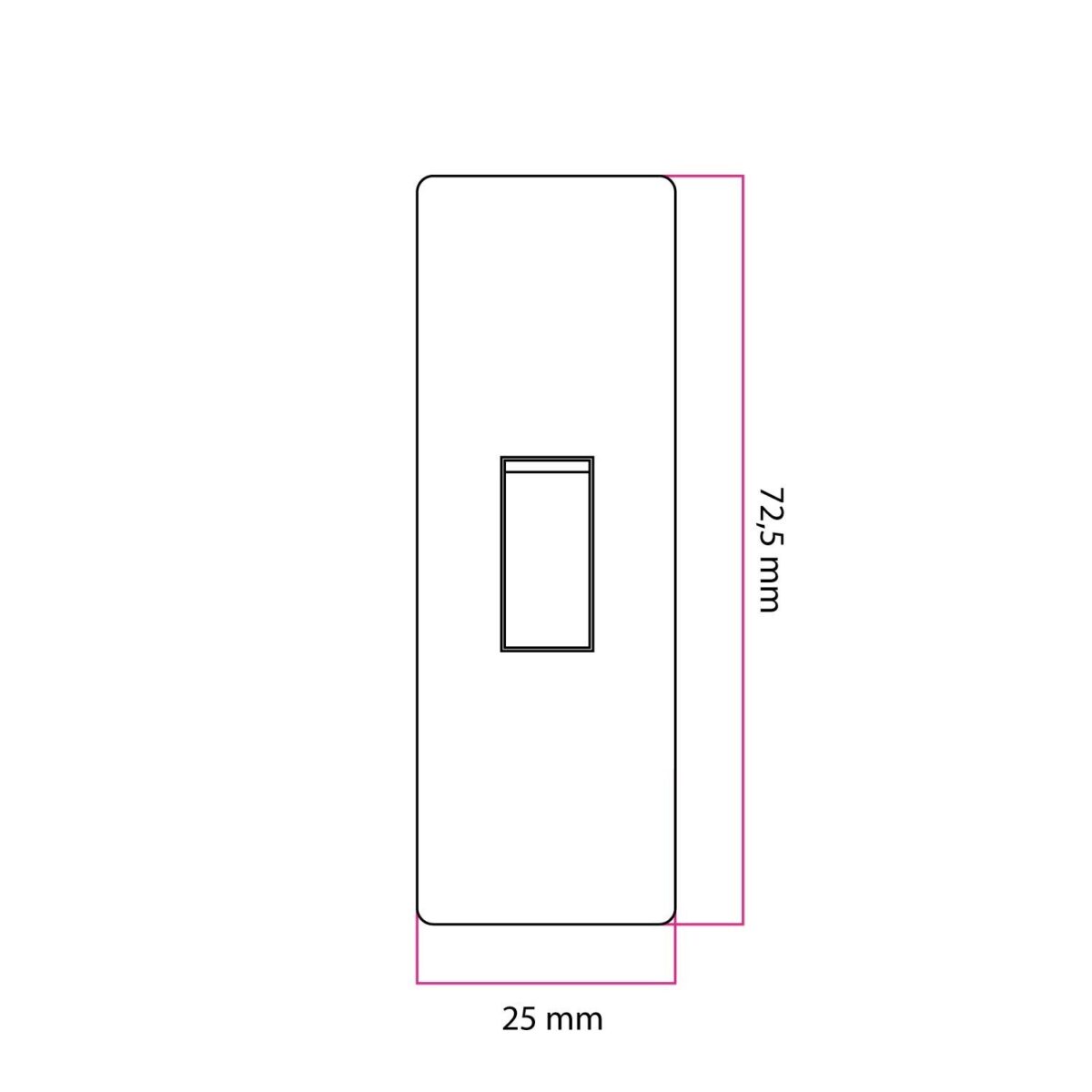 Sylinder Ledningsbryter Vippe – Dyp Blå - Bilde 4