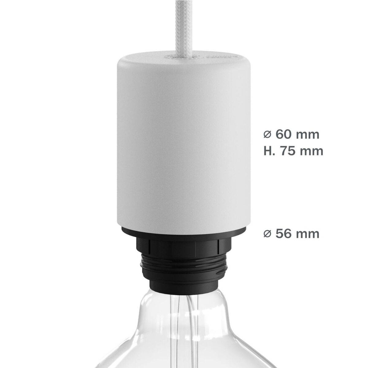 E27 Lampeholder IP65 Utendørs – Svart - Bilde 5