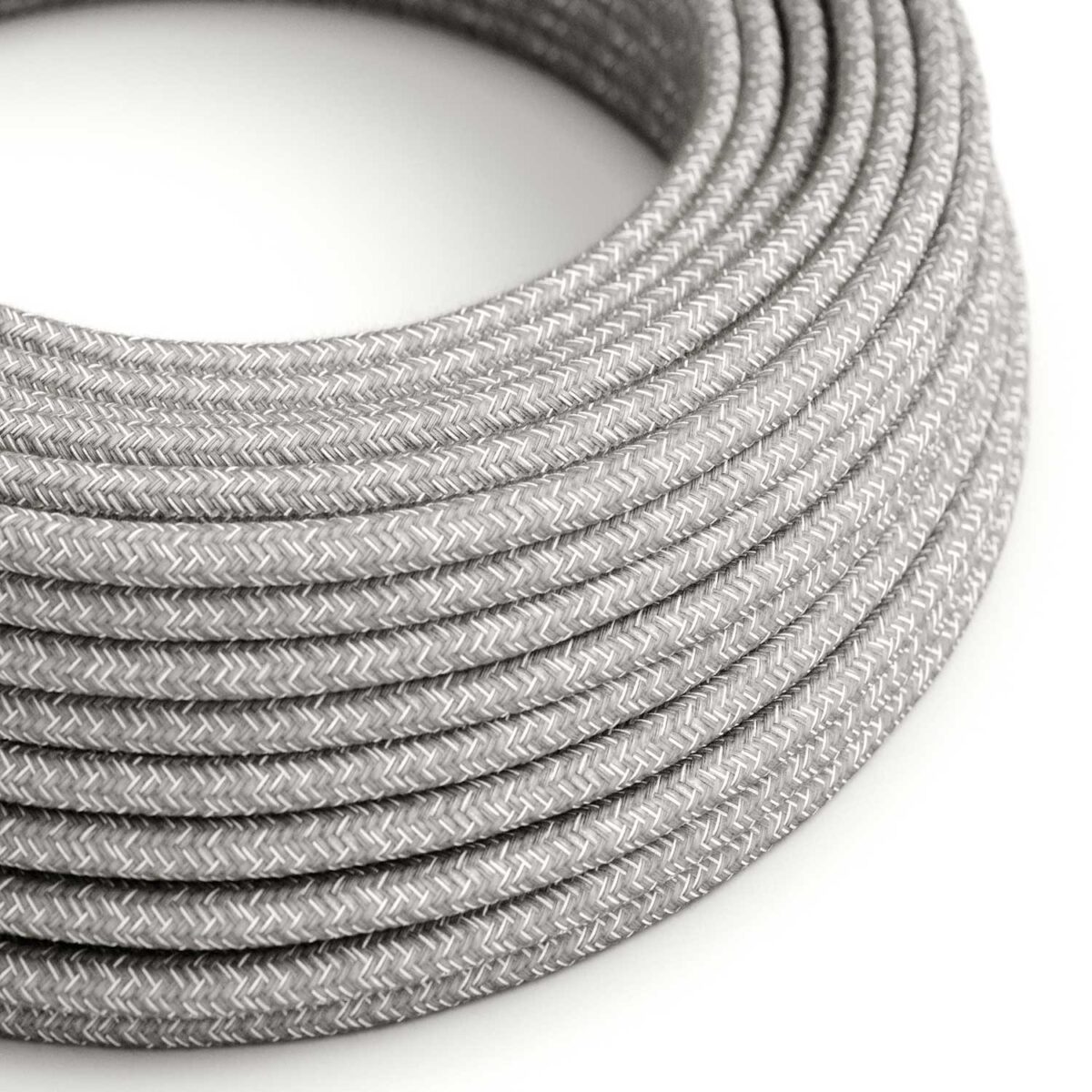 Grå Ultramyk Stoffledning | Rund | 2×0.75mm2