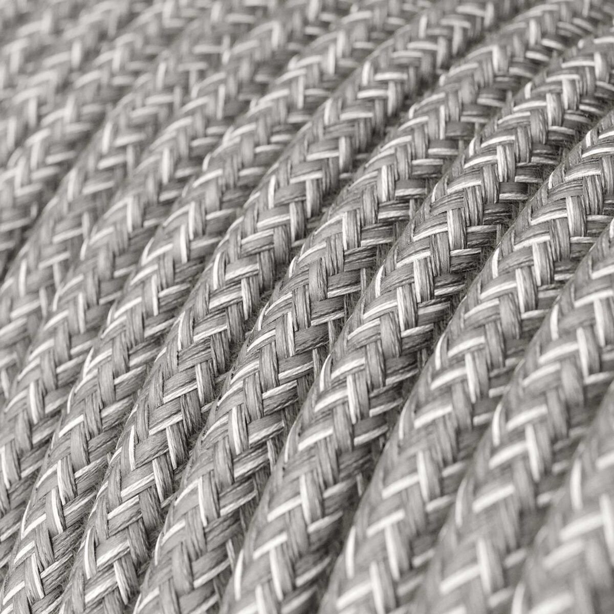 Grå Ultramyk Stoffledning | Rund | 2×0.75mm2 - Bilde 2
