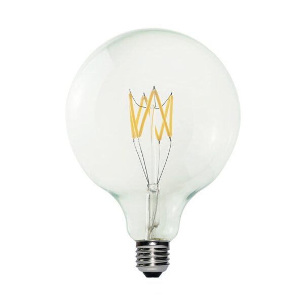 5V Lyspære Globe G125,  Dimbar, 1,3W, E27, 2500K