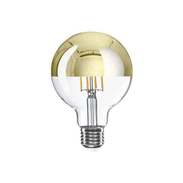 E27 Gull – Toppforspeilet Globe Lyspære G95, 2700K