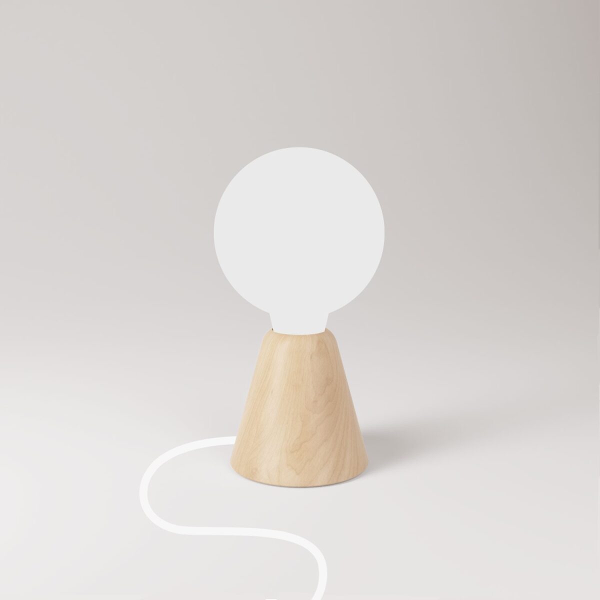 Bordlampe Base av Tre (Or) - Bilde 3