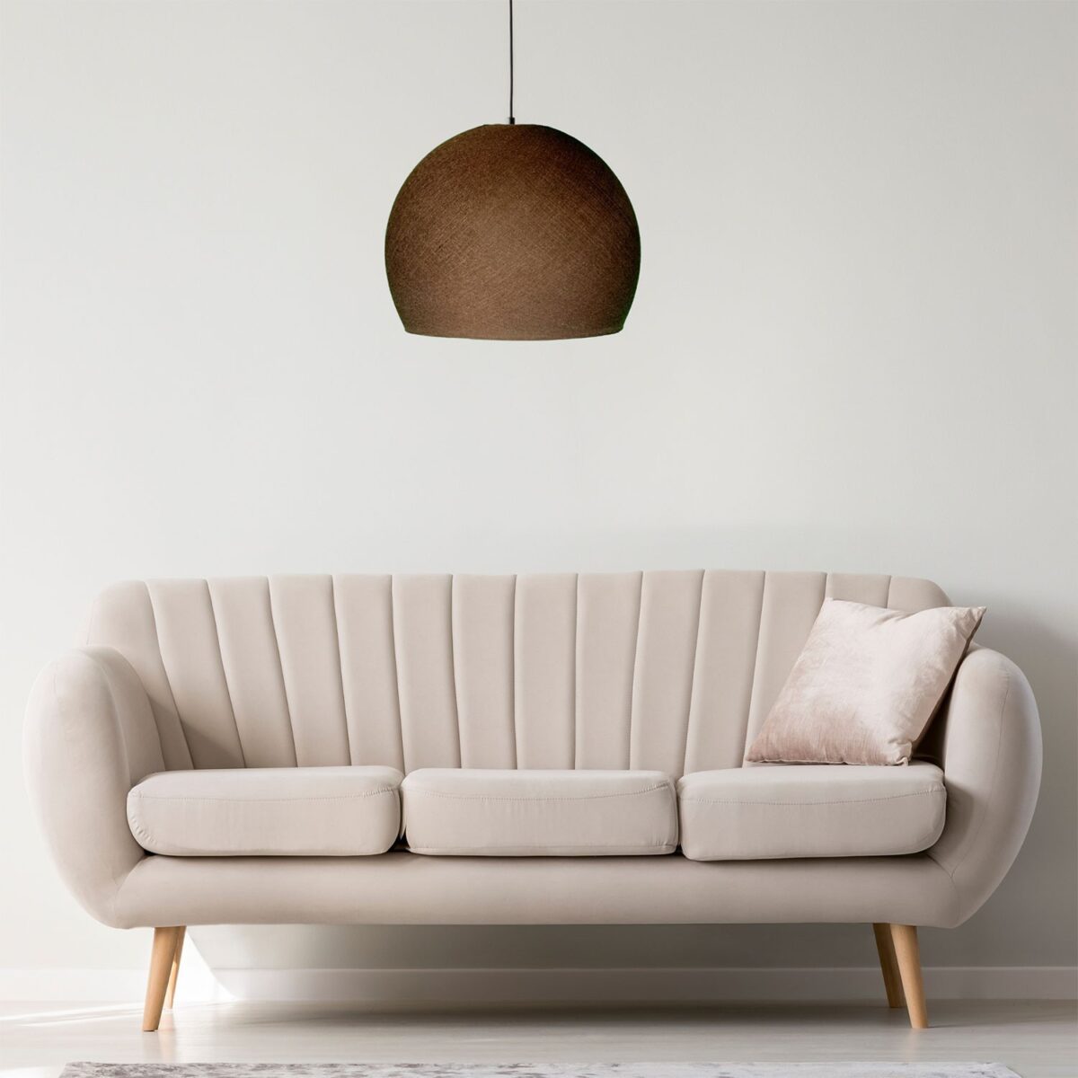 Fibra Chocolate – Dome Lampeskjerm av Fiber