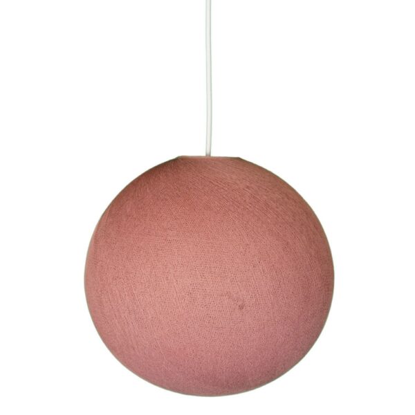 Fibra Dusty Pink – Sfærisk Lampeskjerm av Fiber