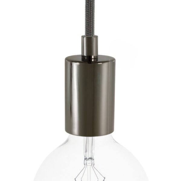 Lampesokkel E27 Sokkel – Sort Chrome