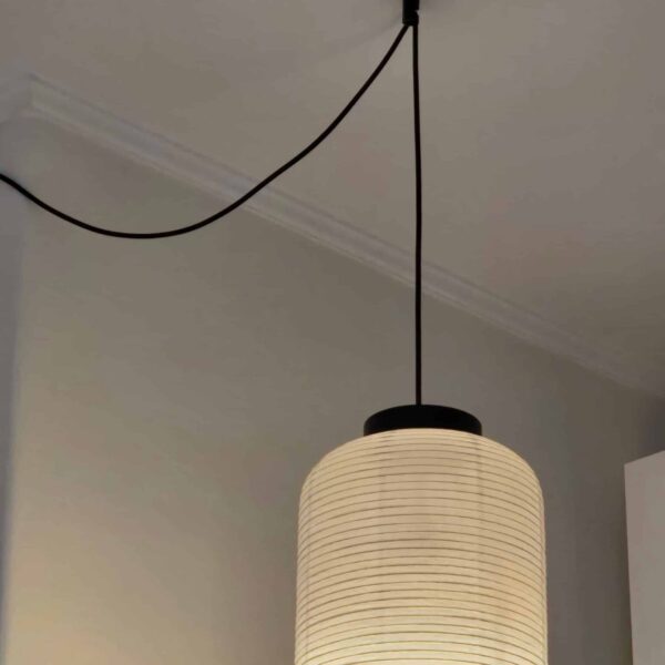 Drapering svart – V krok oppheng til lampe for tak og vegg - Bilde 3