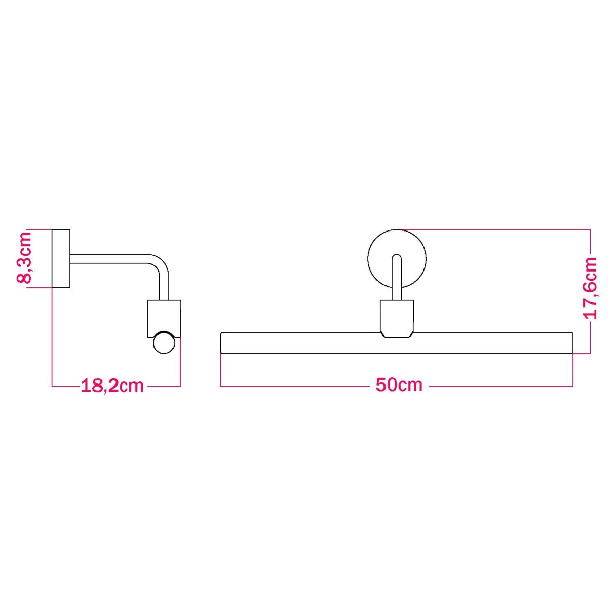 Linje Wallwasher Vegglampe | IP44 - Bilde 3