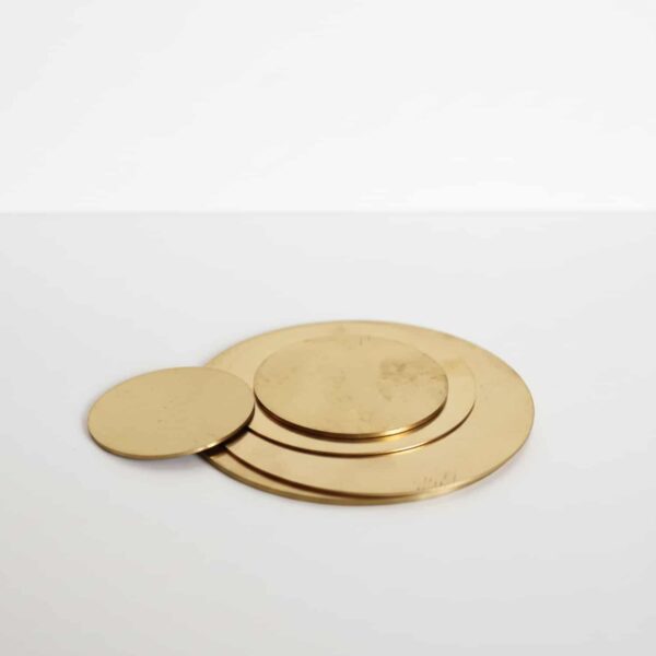 Messingplate Rund - Disk av messing