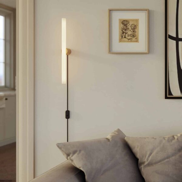 Alternative view of Vegglampe Linje - Metallsokkel Ø500