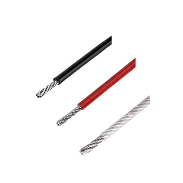 Wire Ø 2mm Stålvaier Plastbelagt til lamper -50kg