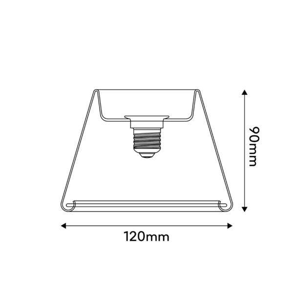 G07 Mini Halo Lampeskjerm Lyspære - Klart glass, Ø120mm, 2200K - Bilde 6