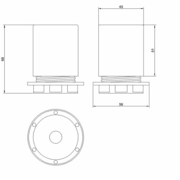 E27 lampeholder for skjerm – Rust brun med skjult kabelklemme - Bilde 4