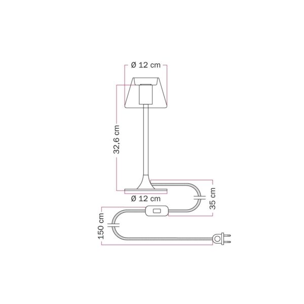 MAG-I Halo Bordlampe | LED, 1.8M Ferdig Koblet - Bilde 4
