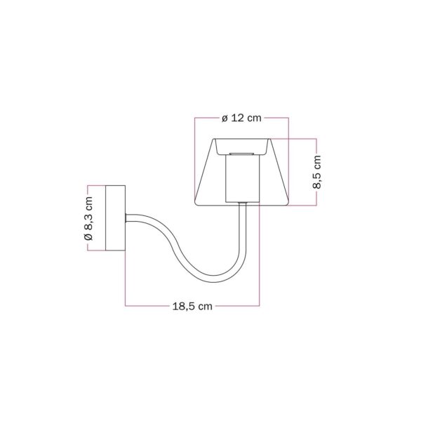 Halo Vegglampe | LED, Ferdig Koblet - Bilde 5