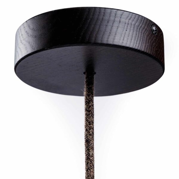 Lampekopp i tre "Wenge" – rund stor Ø120mm